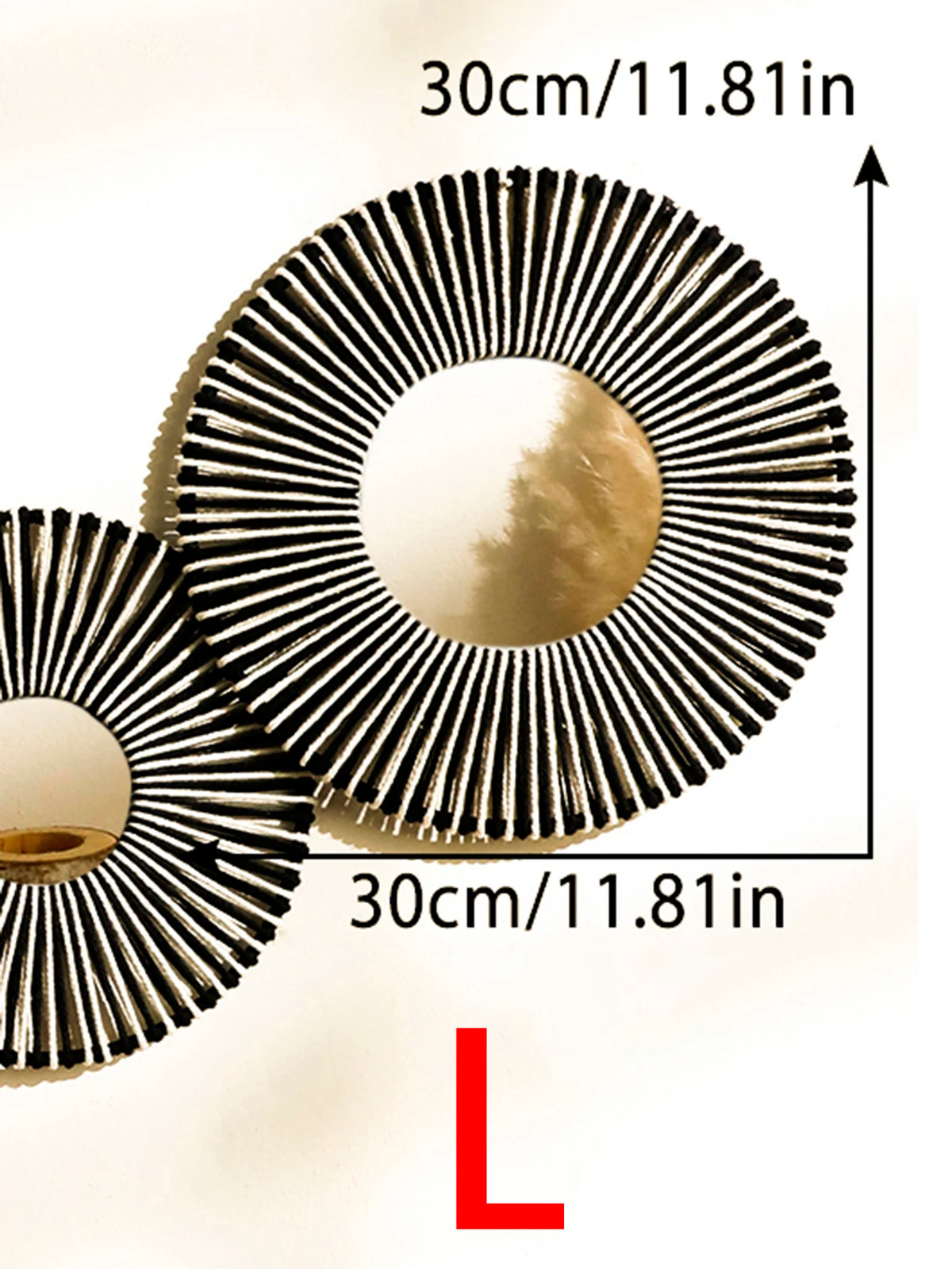 miroir mural rond tressé boho chic couleur beige noir blanc deco chambre salon