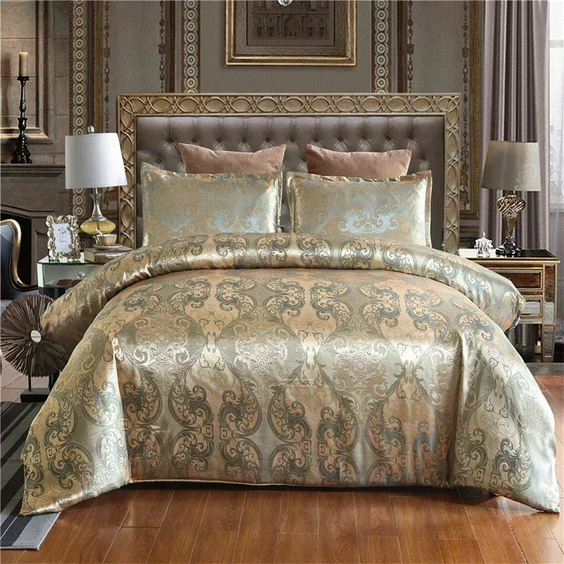 Housse de couette satin jacquard 220x240 vue détaillée motif