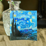coasters peinture célèbres nuit étoilée aimants art déco maison bleu blanc vert
