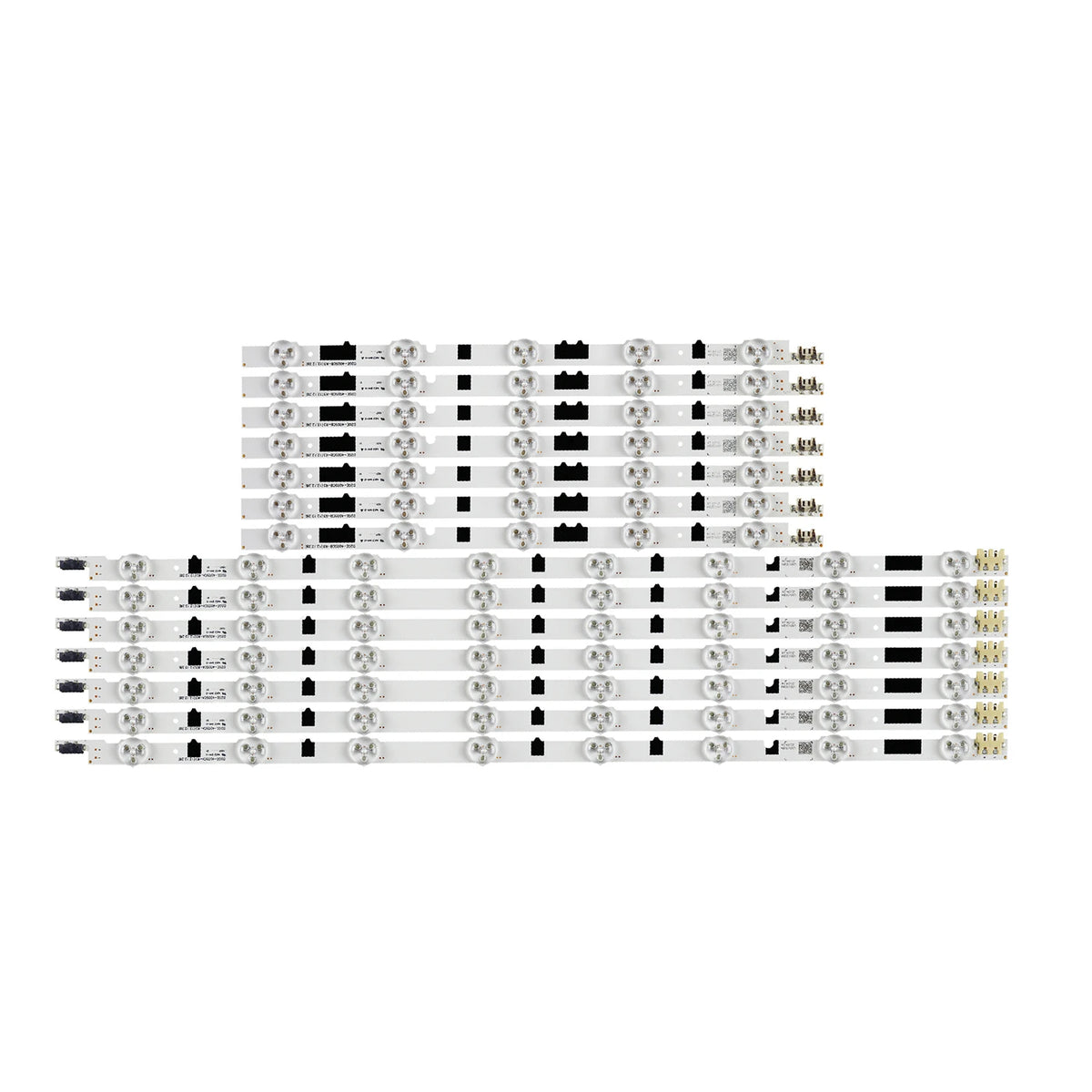 bande lumineuse led blanc moderne connecteurs qr codes textes imprimés technologie