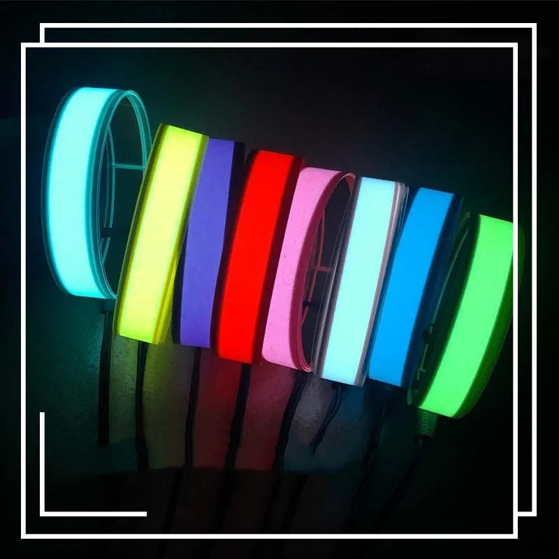 ruban lumineux led flexible autocollant décoration intérieur extérieur couleur vive tension douze volts usb