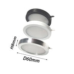 ensemble luminaires led blanc moderne 6000k télécommande câbles adaptateur dc12v 3w