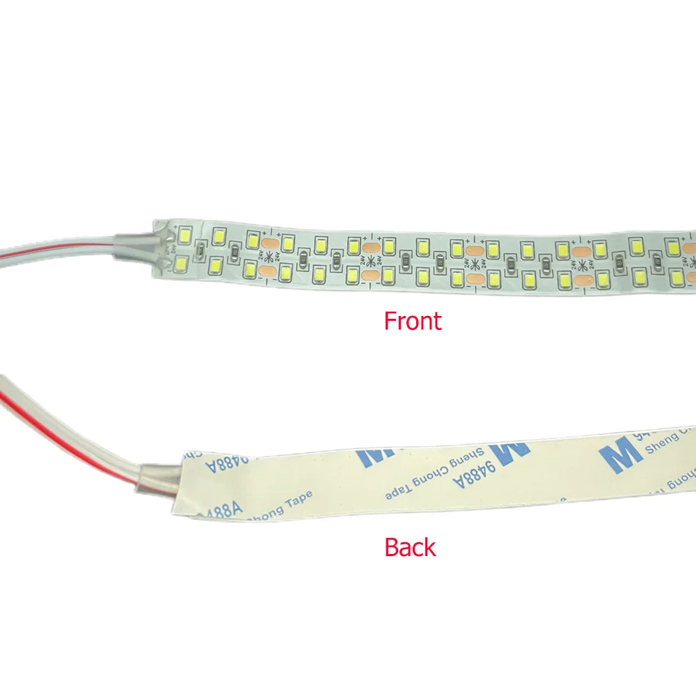 ruban led blanc moderne 24v 10000k 240leds/m adhésif carrés jaunes