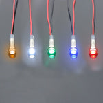 ampoules led 12v 24v orange blanc vert bleu rouge modernes compactes vis câbles