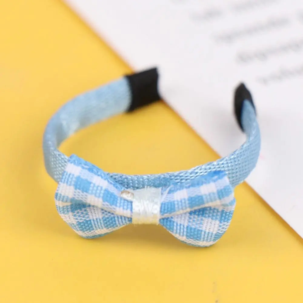 bandeau cheveux enfantin carreaux violet bleu jaune vert rose blanc clip métal 3cm