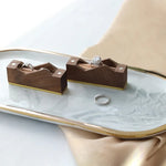 boîte bijoux bois noir anneaux fermeture magnétique élégante rangement rectangle