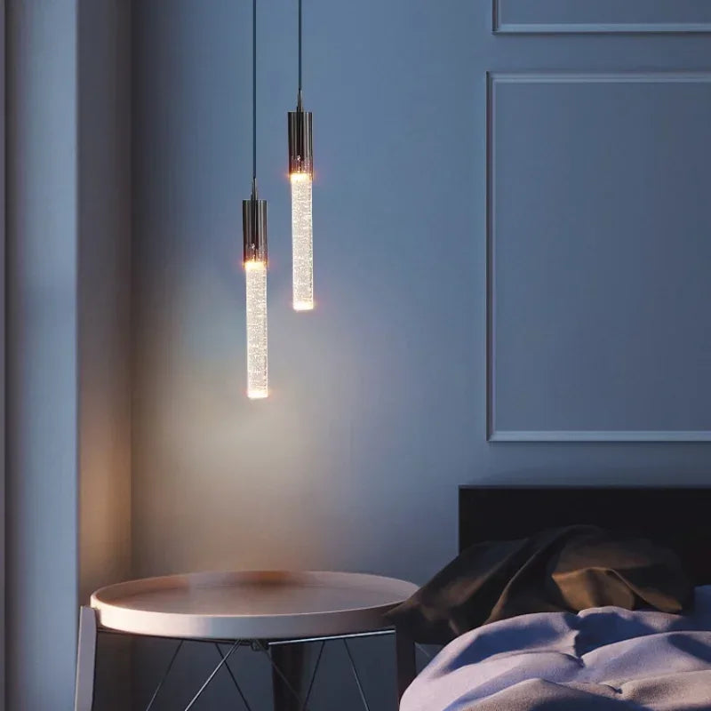 lampe suspendue moderne transparente dorées salon chambre 90 260V 2000 82000lm