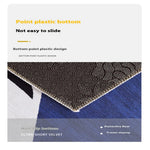 tapis moderne rayé gris rouge marron imperméable antidérapant lavable salon porte d'entrée