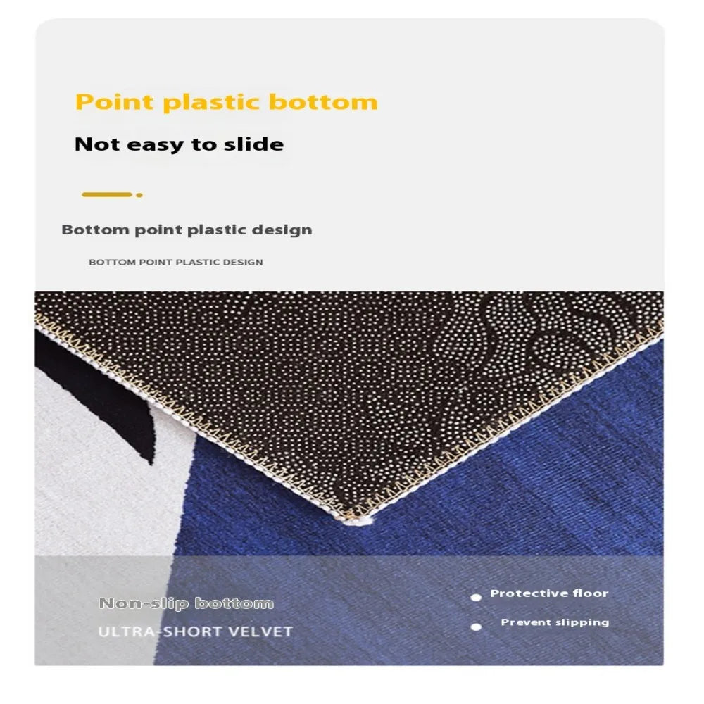 tapis moderne rayé gris rouge marron imperméable antidérapant lavable salon porte d'entrée