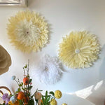 décoration murale fleurs artificielles rose clair moderne feuilles papier métal