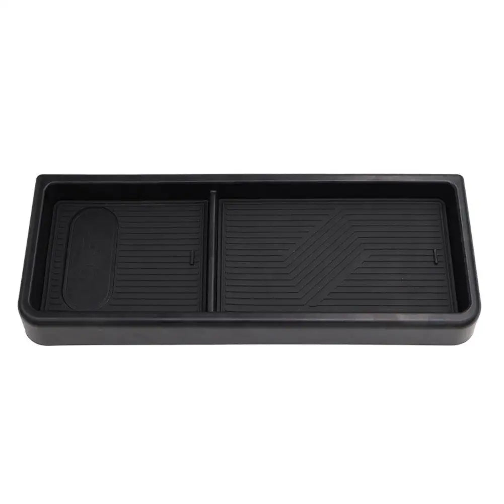 rangement voiture accoudoir noir gris boîte mouchoirs motif horizontal moderne minimaliste