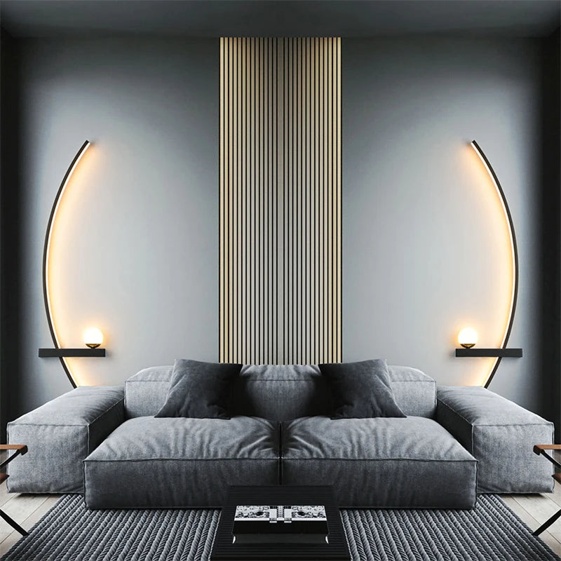 lampes murales modernes étagère translucides noires blanches minimaliste