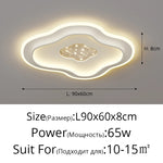 plafonnier led moderne blanc doré minimaliste éclairage cuisine chambre salon