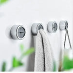 porte serviettes auto adhésifs moderne argenté gris crochets rangement serviettes chiffons cuisine organisateur minimaliste