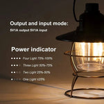 lanterne camping vintage led recharge usb portable métal noir blanc bronze