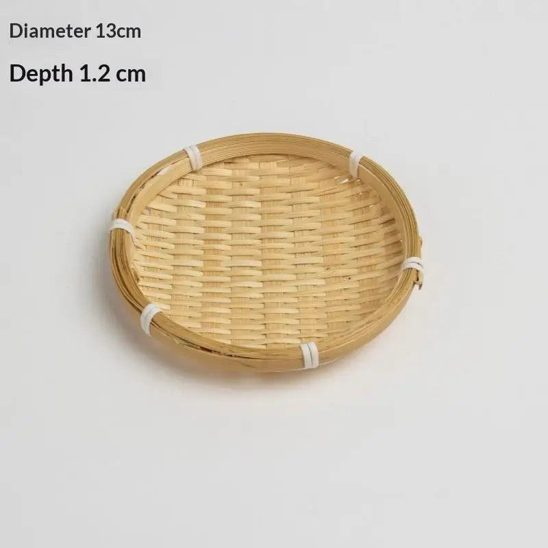 panier ovale bambou tissage fin naturel traditionnel artisanal motifs joncs decoration cuisine organisation comptoir