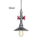 lampe suspendue industrielle vintage métal vieilli noir rouge doré câble fixe éclairage chambre salonhôtel