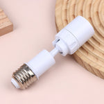 adaptateur douille led e27 blanc moderne base lampe réglable universelle fixe rond lisse