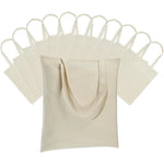 sac main uni toile beige clair classique sans fermeture éclair poignées affaires durable réutilisable