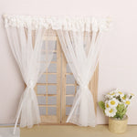 rideau blanc dentelle transparent classique chambre salon decoration français ul 3c