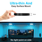spot led noir blanc 5v usb rgb 24 touches kit commutateur distance lampe mince