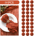 serviettes coton plissées rouge chic table maison restaurant 20x20inch