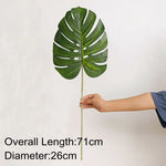 feuilles artificielles vertes tropicales moderne décoration extérieure anniversaire exposition photo fond faux plantes PVC