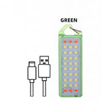 lampe poche rechargeable led rose verte noire transparent moderne compact clips détachables câble usb