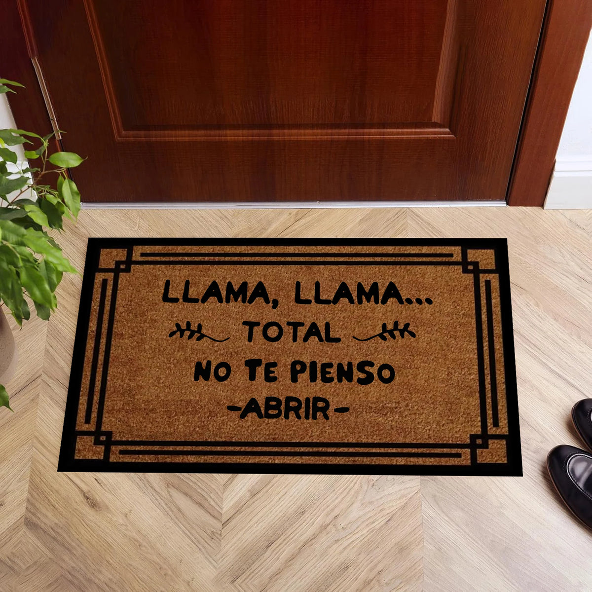Paillasson antidérapant LLAMA LLAMA en caoutchouc