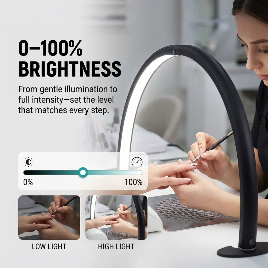 lampe moderne noir annulaire éclairage intense 76cm base solide câble alimentation