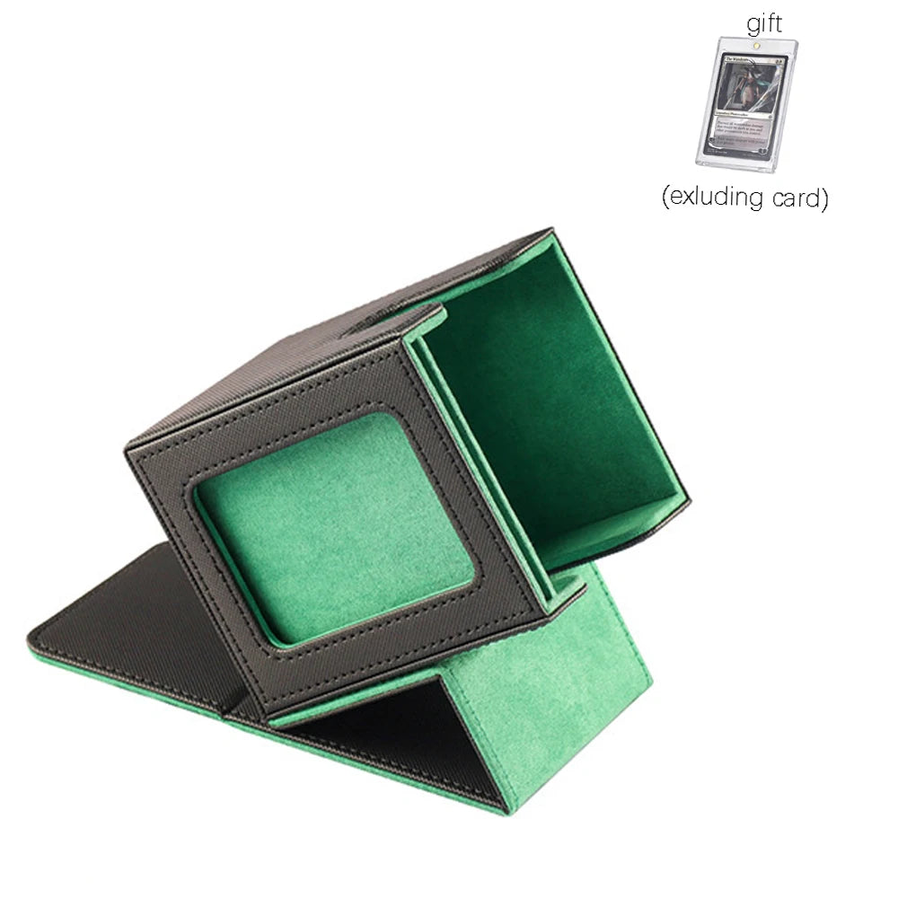 boîte cartes cuir moderne noir rose respectueux environnement rechargeable organisateur jeux
