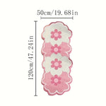 tapis fleurs rose moderne antidérapant polyester intérieur extérieur plage pique nique chambre fille