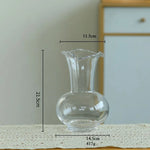 vase verre opaque moderne fleurs artificielles décoration table salon maison