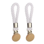 porte serviettes moderne rustique clips métalliques cordon tressé boutons bois gris noir blanc tissu