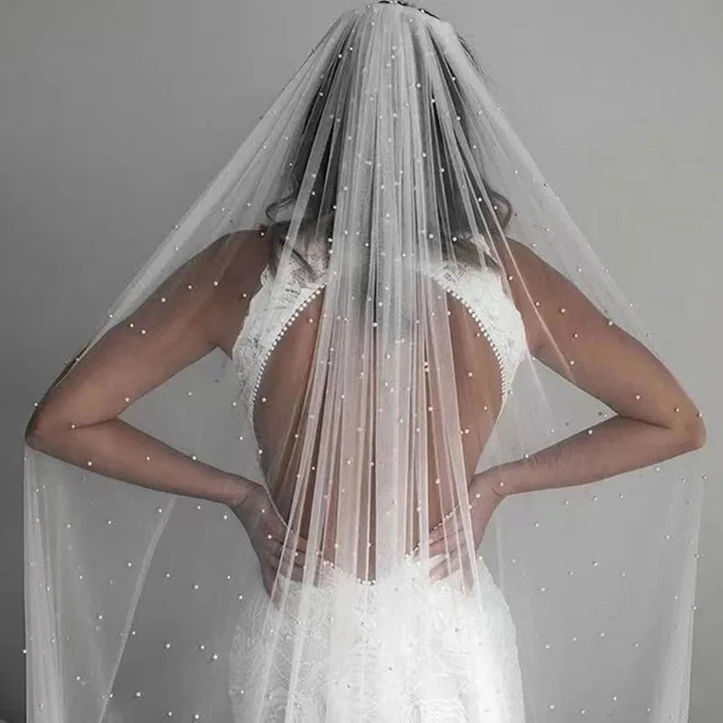 voile mariée classique blanc opacité monocouche bord coupé accessoire mariage femme adulte