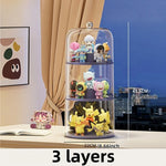 présentoir rotatif transparent moderne organiser figurines anime boîte collectionneur étanche poussière spacieux maison
