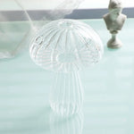 vases champignons transparents couleurs or bleu rose vert rouge jaunes moderne minimaliste