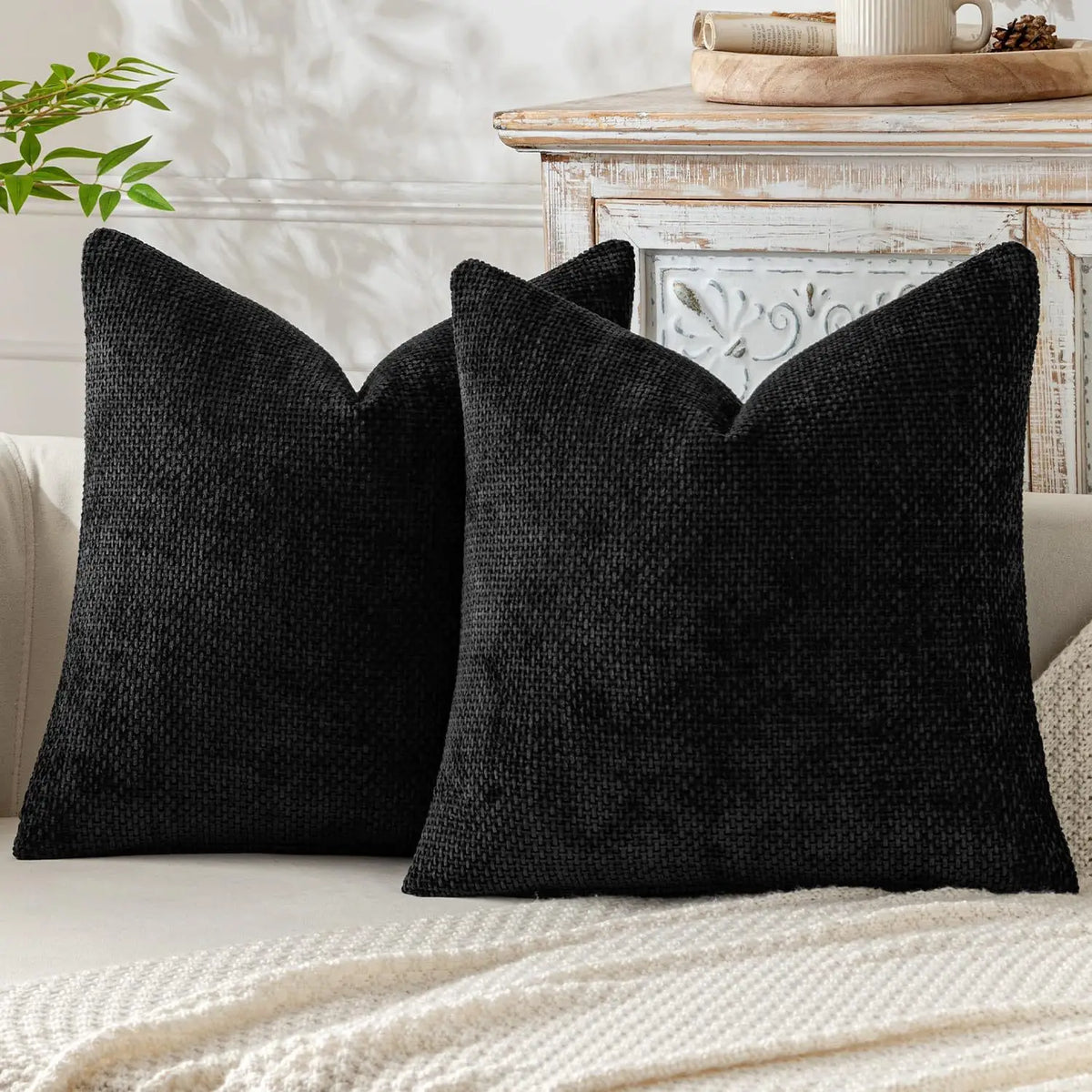 coussins carrés moderne rouge bordeaux texture tissée neutre 100 polyester haute qualité fixations