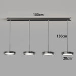 suspension lumineuse moderne plusieurs lampes noir argenté base câbles métalliques abat jour opaques minimaliste