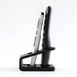 support télécommandes noir moderne rangement respectueux environnement sans fixation tracas organiser téléviseur climatiseur dvd