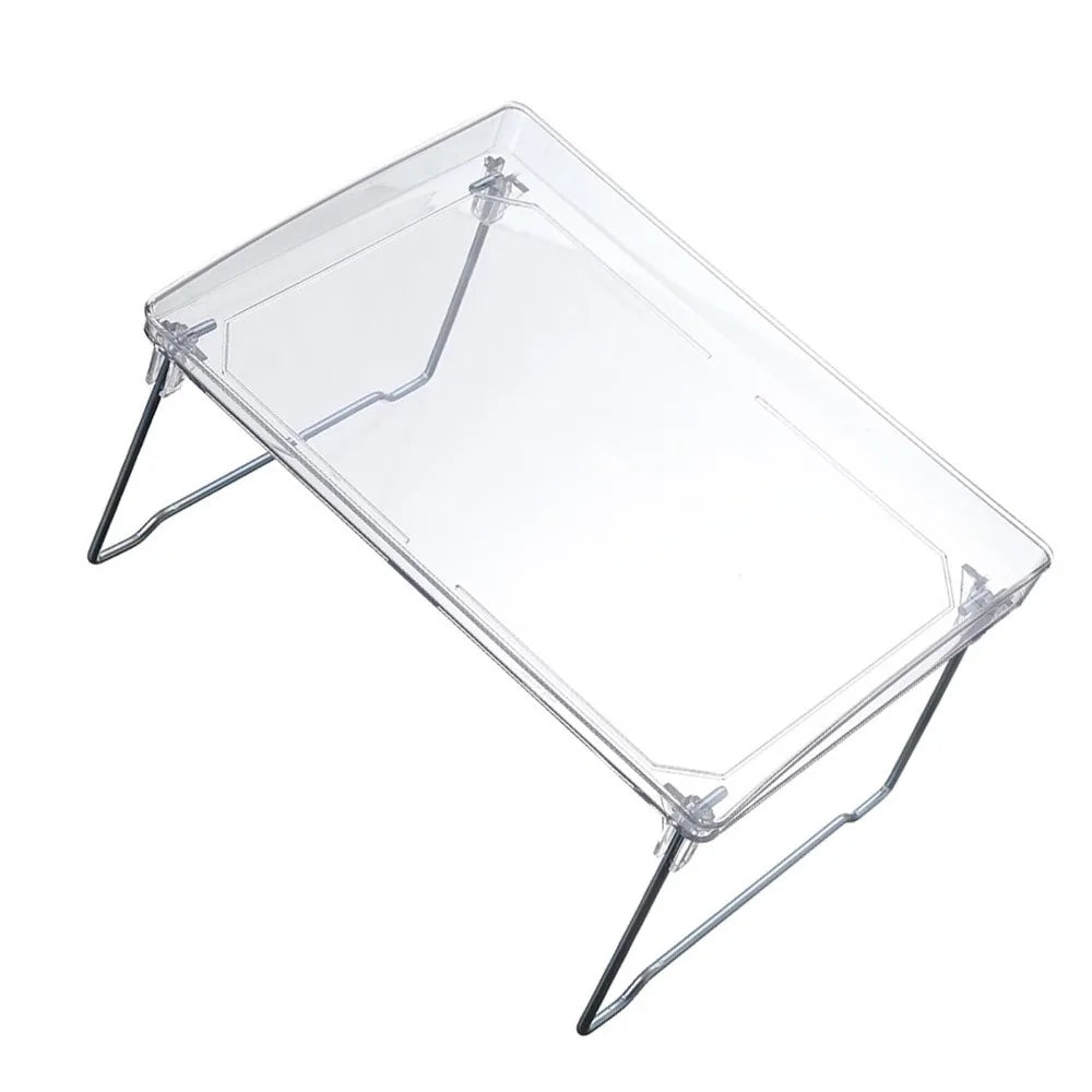 support pliable transparent moderne pieds métalliques élégant organisation travail durable robuste