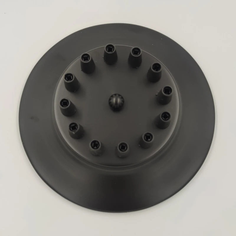 disque fixation noir 12 14 trous moderne bricolage éclairage vintage rond lisse
