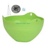 Cache pot suspendu moderne orange bleu rose jaune ridé opale chaîne
