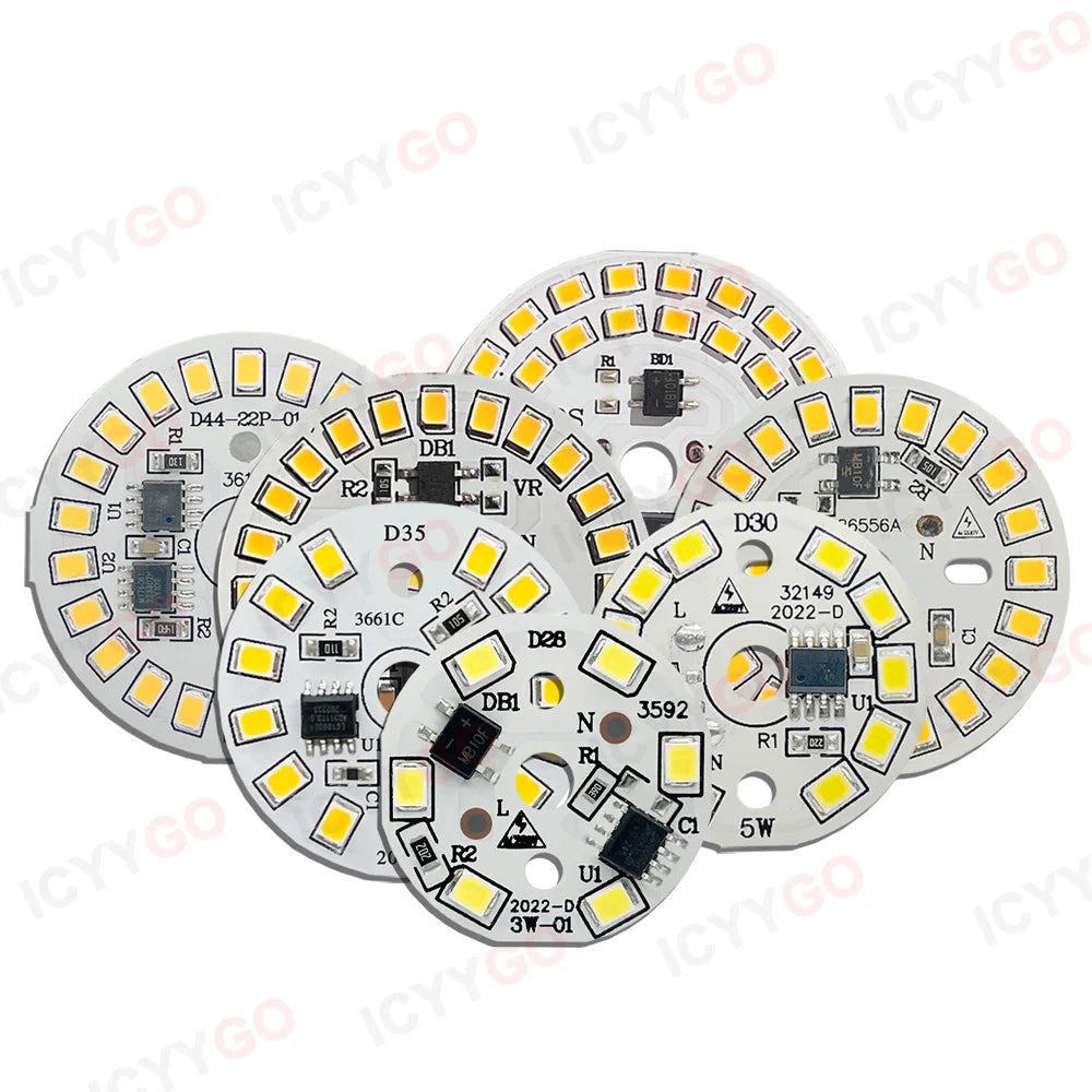 plaque led circulaire 24w blanc 6000k 3000k moderne diodes smd ac220v