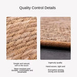 tapis gratter chat tissé main spirale beige clair protection meuble accessoire intérieur balle jouet
