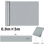 rideau balcon gris rayures moderne clips câbles 90x500cm 90x600cm 90x300cm 75x600cm
