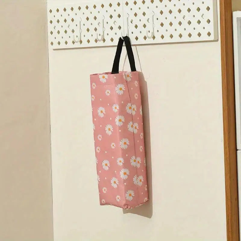 poches murales sacs chien motifs fleurs marguerites rose bleu jaune noir decorative chambre
