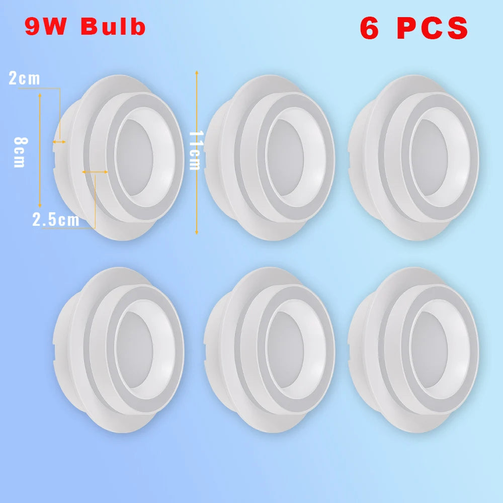 Spot encastrable LED noir blanc moderne clips rond 220V 249 2000 lumens