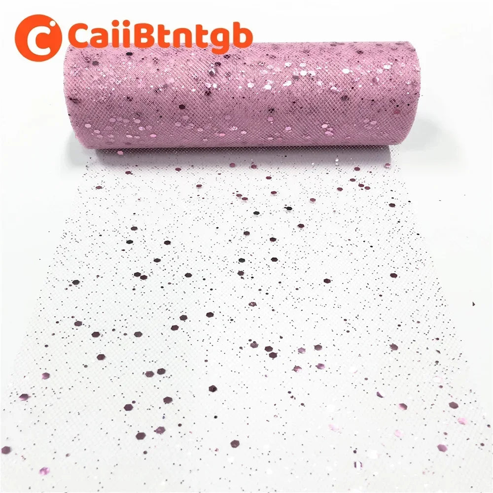 rubans pailletés couleur bleue rose noir texturés 25 yards 15cm largeur festive bricolage mariage