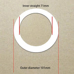 anneaux réparation lampe blancs ronds lisses opaques entretoises rondelles supports joints minimalistes